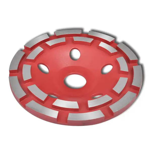 Disc diamantat tip cupa, cu doua randuri, 180 mm