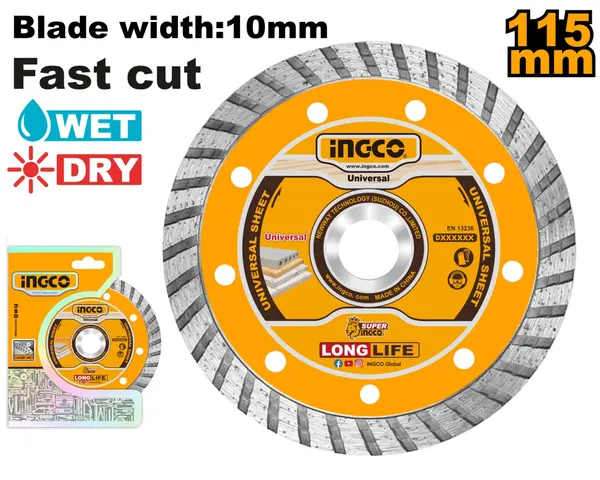 Disc Diamantat Turbo 230mmX7,5mm INGCO DMD032302