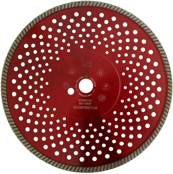 Disc DiamantatExpert pt. Granit & Piatra - Turbo 350x20.0 (mm) Super Premium - DXDH.2677.350.20