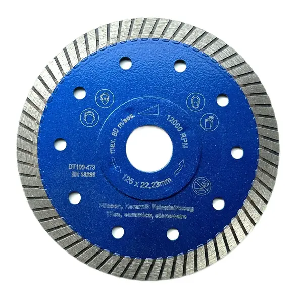 Disc DiamantatExpert pt. Gresie ft. dura, Portelan dur, Granit - Turbo 125x22.2 (mm) Super Premium - DXDH.3927.125