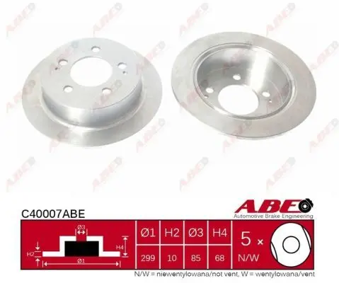 Disc frana ABE C40007ABE