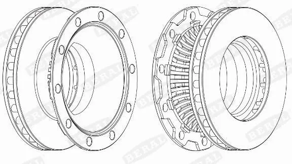 Disc frana BERAL BCR252A