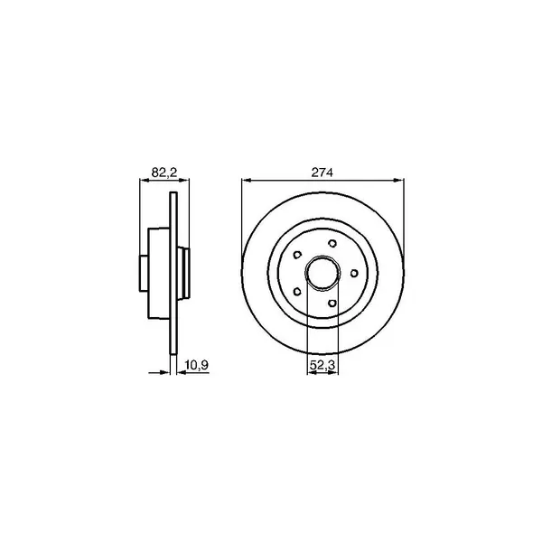 Disc frana BOSCH 0 986 478 744