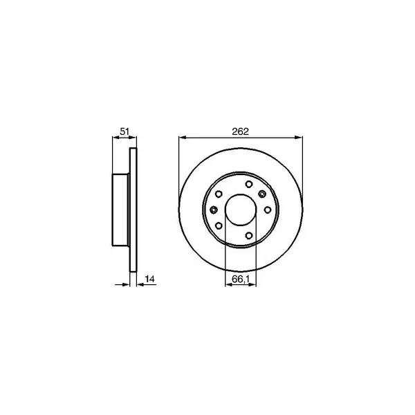 Disc frana BOSCH 0 986 478 991