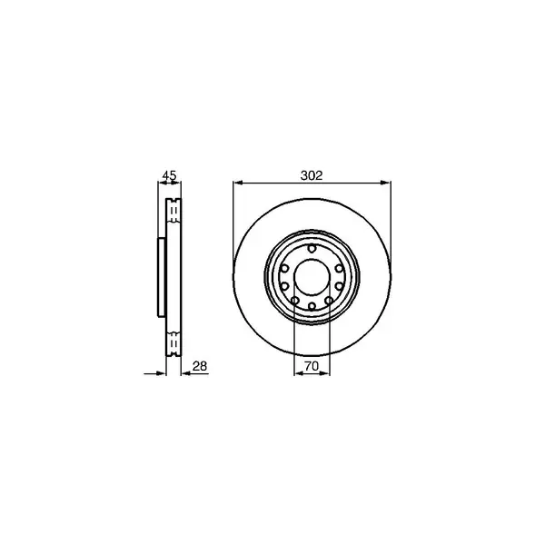 Disc frana BOSCH 0 986 479 076