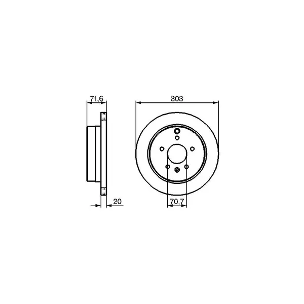Disc frana BOSCH 0 986 479 268