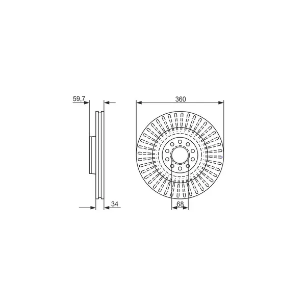 Disc frana BOSCH 0 986 479 302