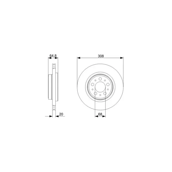 Disc frana BOSCH 0 986 479 320