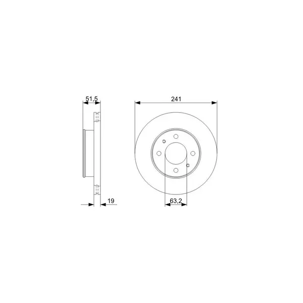 Disc frana BOSCH 0 986 479 377