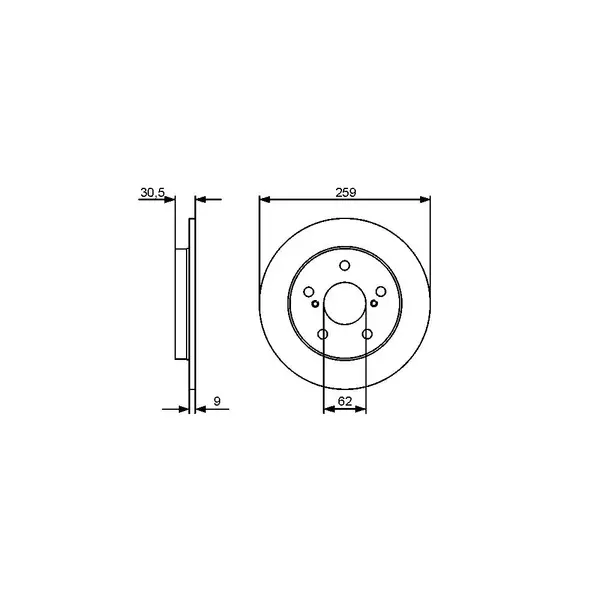 Disc frana BOSCH 0 986 479 418
