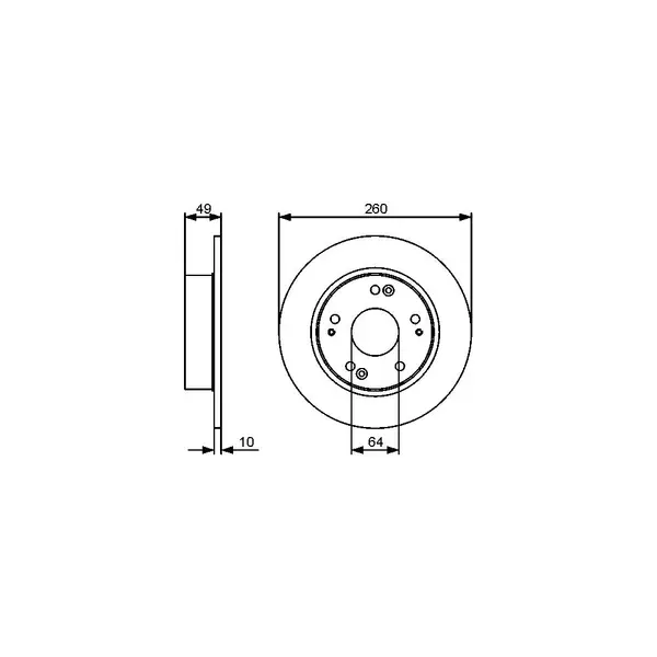 Disc frana BOSCH 0 986 479 450