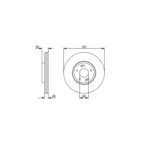 Disc frana BOSCH 0 986 479 536