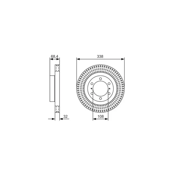 Disc frana BOSCH 0 986 479 A65