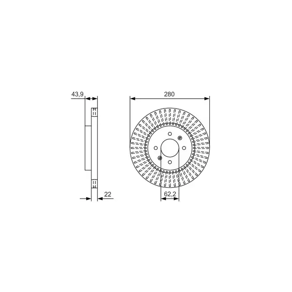 Disc frana BOSCH 0 986 479 B05