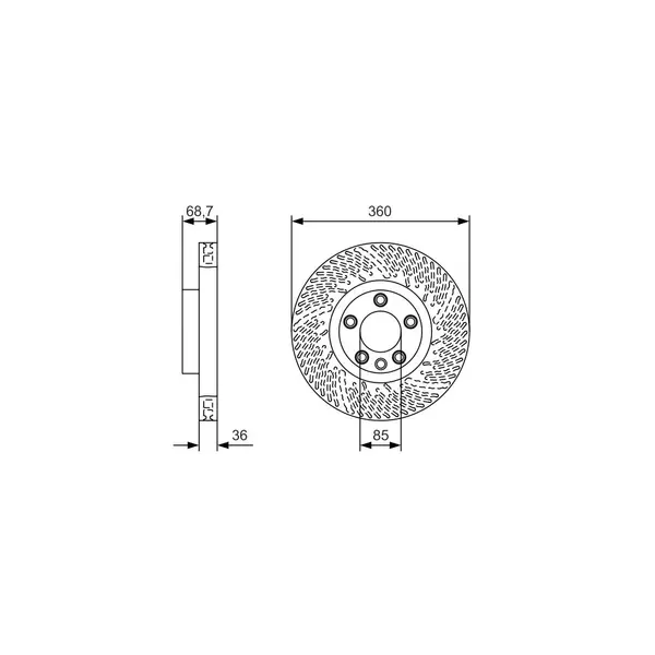 Disc frana BOSCH 0 986 479 B13