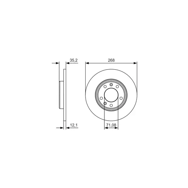 Disc frana BOSCH 0 986 479 C24