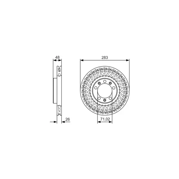 Disc frana BOSCH 0 986 479 C33