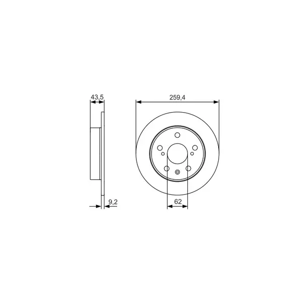 Disc frana BOSCH 0 986 479 C44
