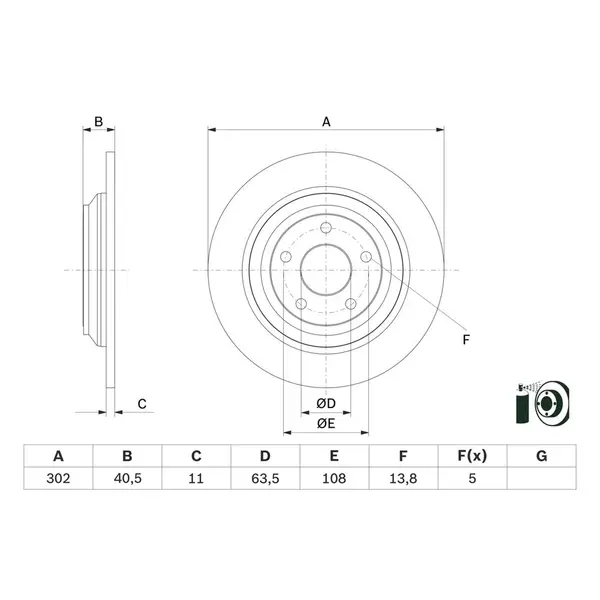 Disc frana BOSCH 0 986 479 F79