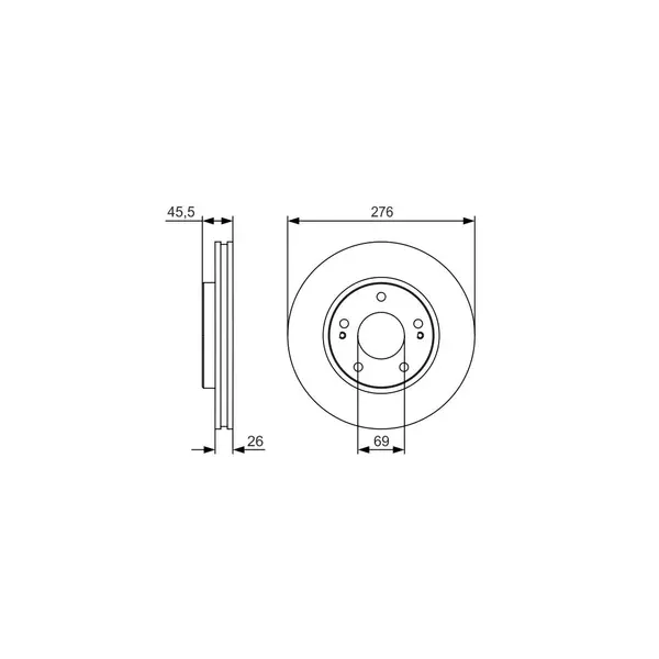 Disc frana BOSCH 0 986 479 S00