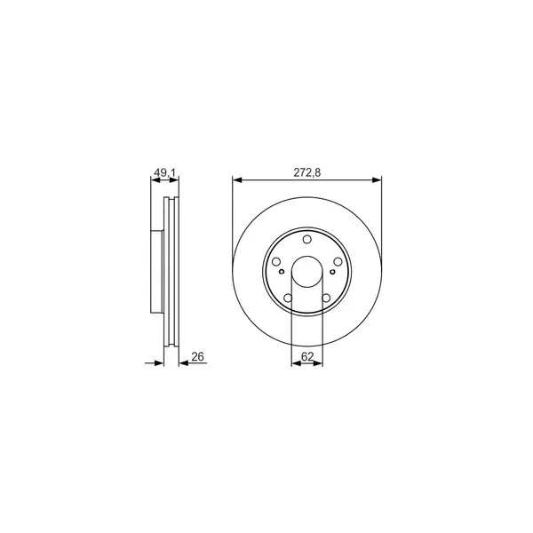 Disc frana BOSCH 0 986 479 S16