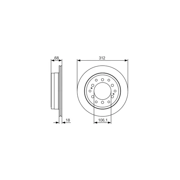 Disc frana BOSCH 0 986 479 S36