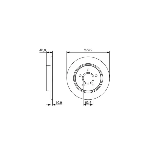 Disc frana BOSCH 0 986 479 S49