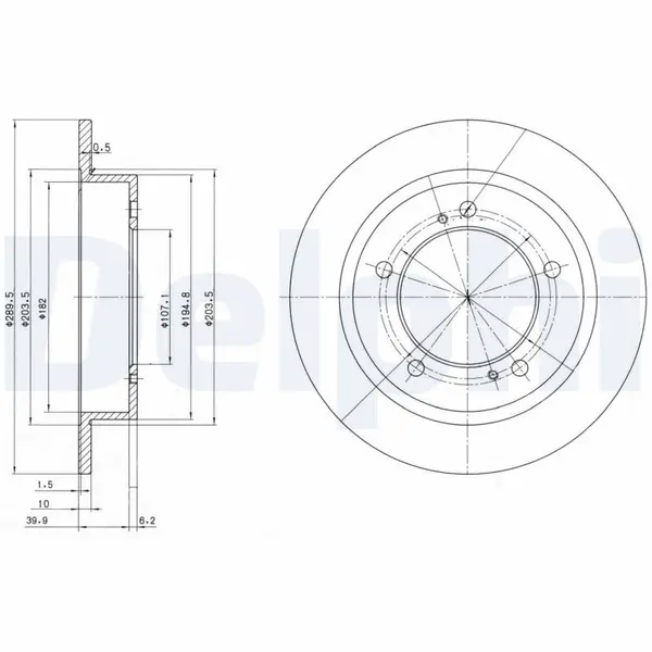 Disc frana DELPHI BG2584