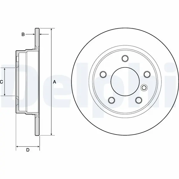 Disc frana DELPHI BG2624