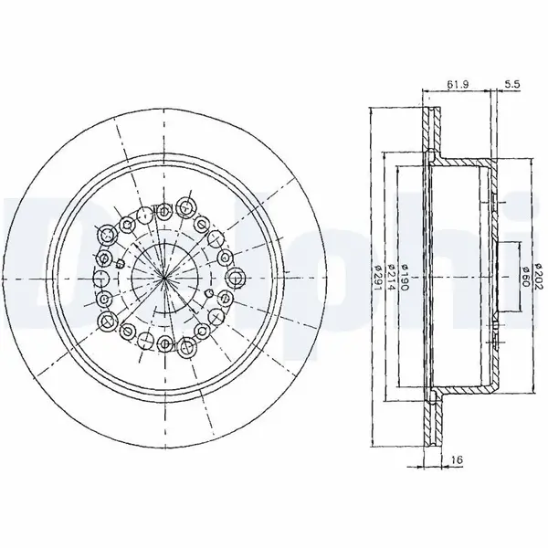 Disc frana DELPHI BG2662