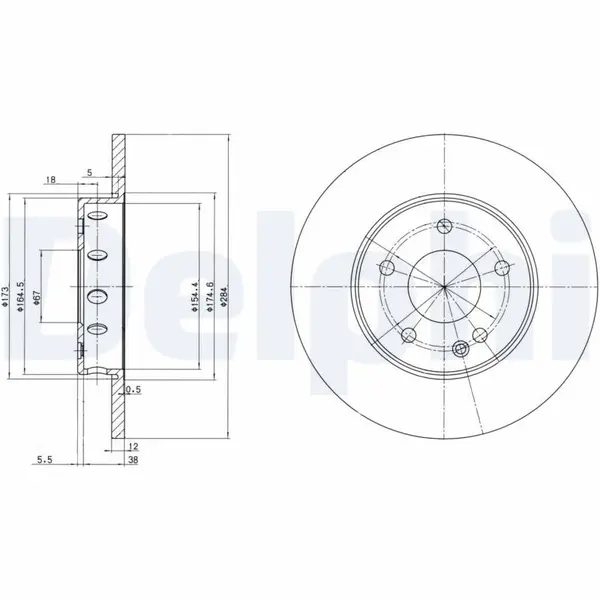 Disc frana DELPHI BG2769