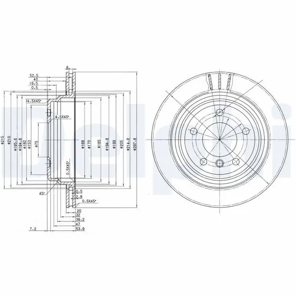 Disc frana DELPHI BG3042