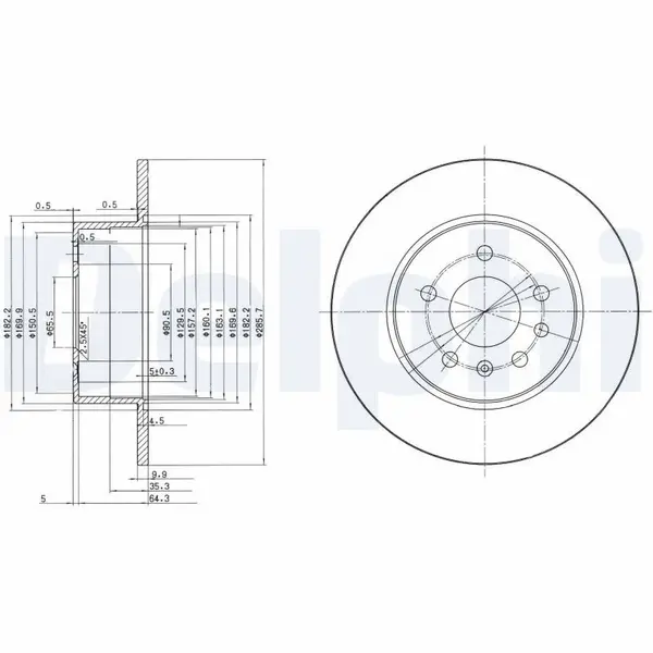 Disc frana DELPHI BG3274