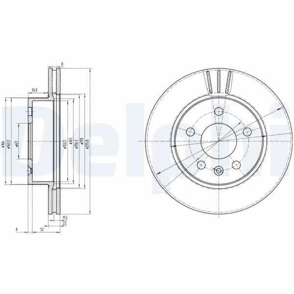 Disc frana DELPHI BG3296