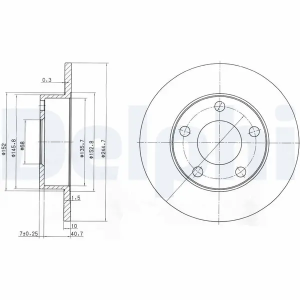 Disc frana DELPHI BG3381