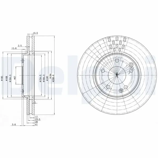 Disc frana DELPHI BG3396