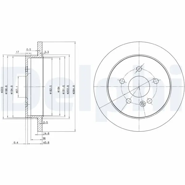 Disc frana DELPHI BG3398