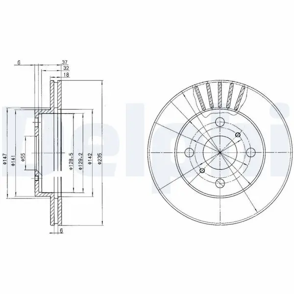Disc frana DELPHI BG3519