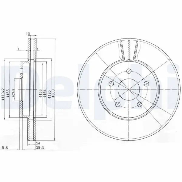 Disc frana DELPHI BG3537C