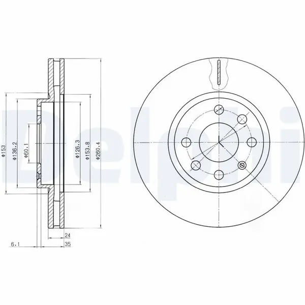 Disc frana DELPHI BG3569