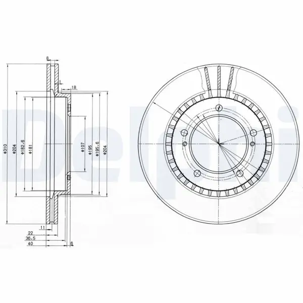 Disc frana DELPHI BG3587
