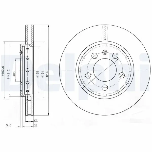 Disc frana DELPHI BG3611