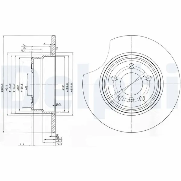 Disc frana DELPHI BG3629