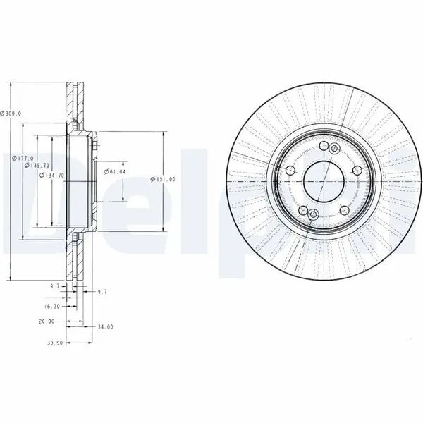 Disc frana DELPHI BG3688