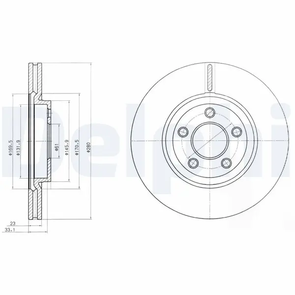 Disc frana DELPHI BG3704