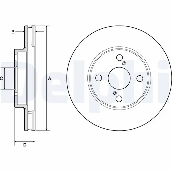 Disc frana DELPHI BG3734