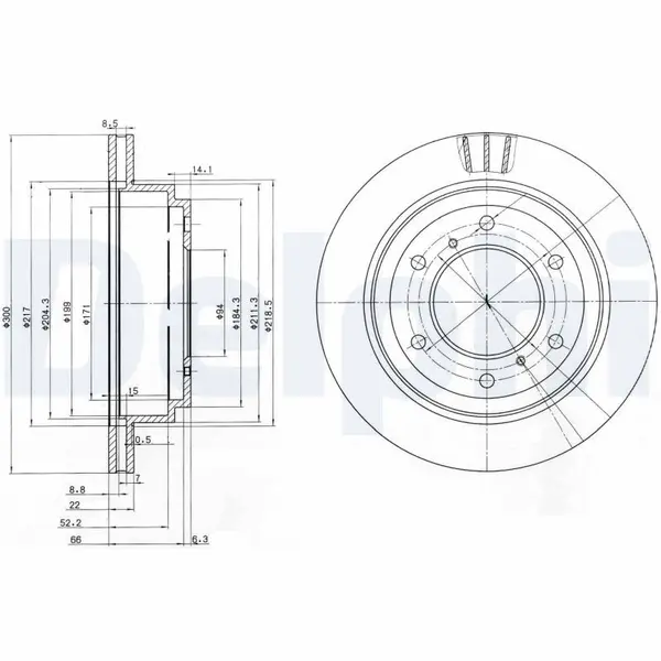 Disc frana DELPHI BG3813