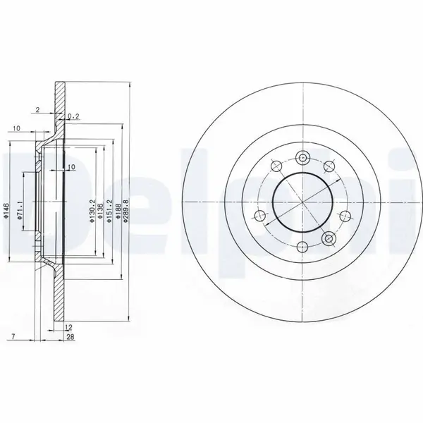 Disc frana DELPHI BG3836