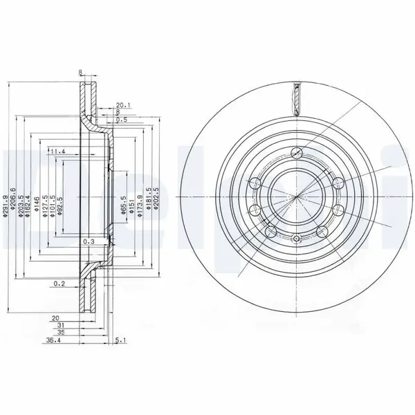 Disc frana DELPHI BG3886C