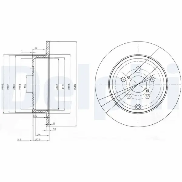 Disc frana DELPHI BG3912